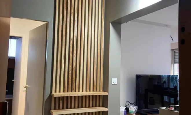 Étagère en bois, Lyon, Menuistores Agencement