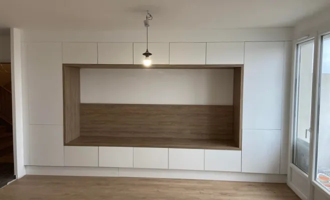 Étagère en bois, Lyon, Menuistores Agencement